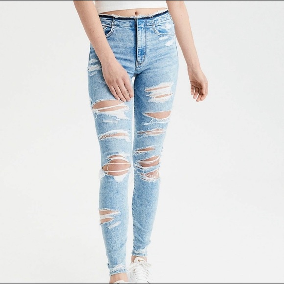 DO NOT BUY! ISO AMERICAN EAGLE JEANS SIZE 12 - Picture 2 of 2